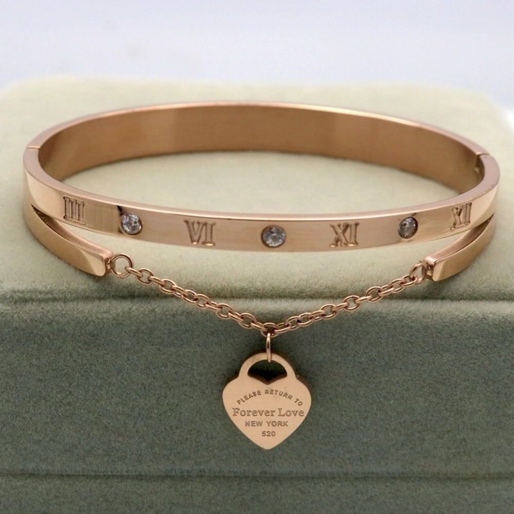 Forever love heart bracelet